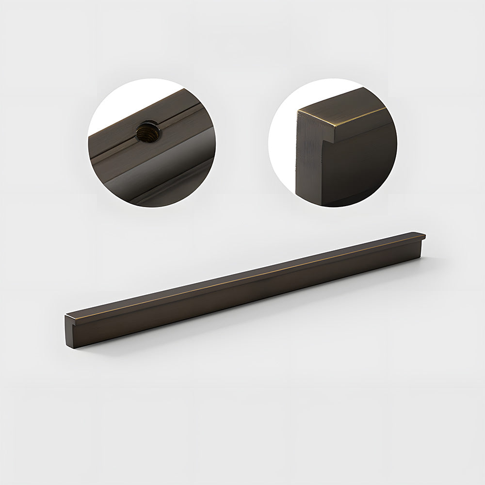 Modern L Type Solid Brass Cupboard Pulls