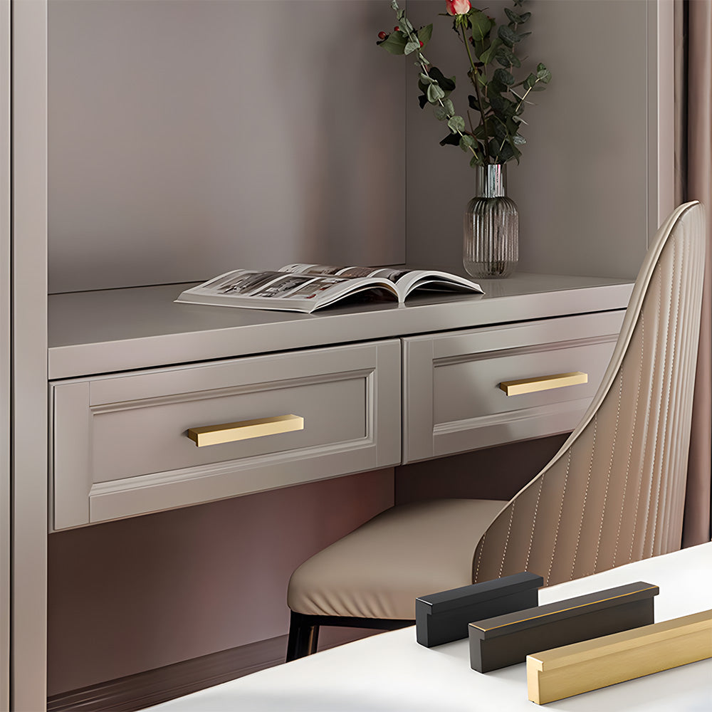 Modern L Type Solid Brass Cupboard Pulls