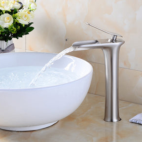 Contemporary Solid Brass Single Lever Mono Basin Mixer Tap