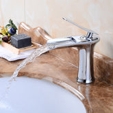 Contemporary Solid Brass Single Lever Mono Basin Mixer Tap
