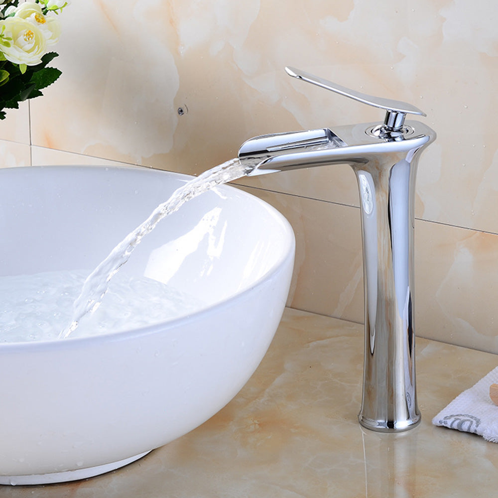 Contemporary Solid Brass Single Lever Mono Basin Mixer Tap