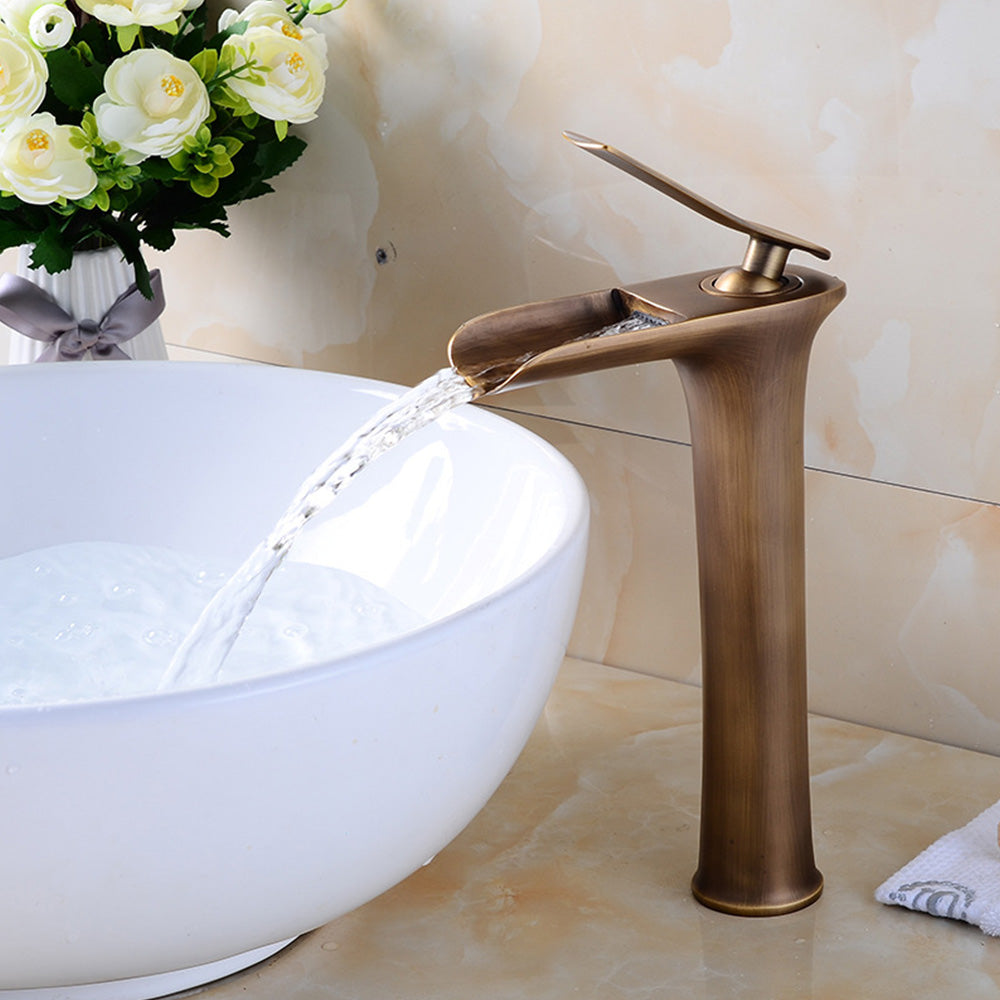 Contemporary Solid Brass Single Lever Mono Basin Mixer Tap