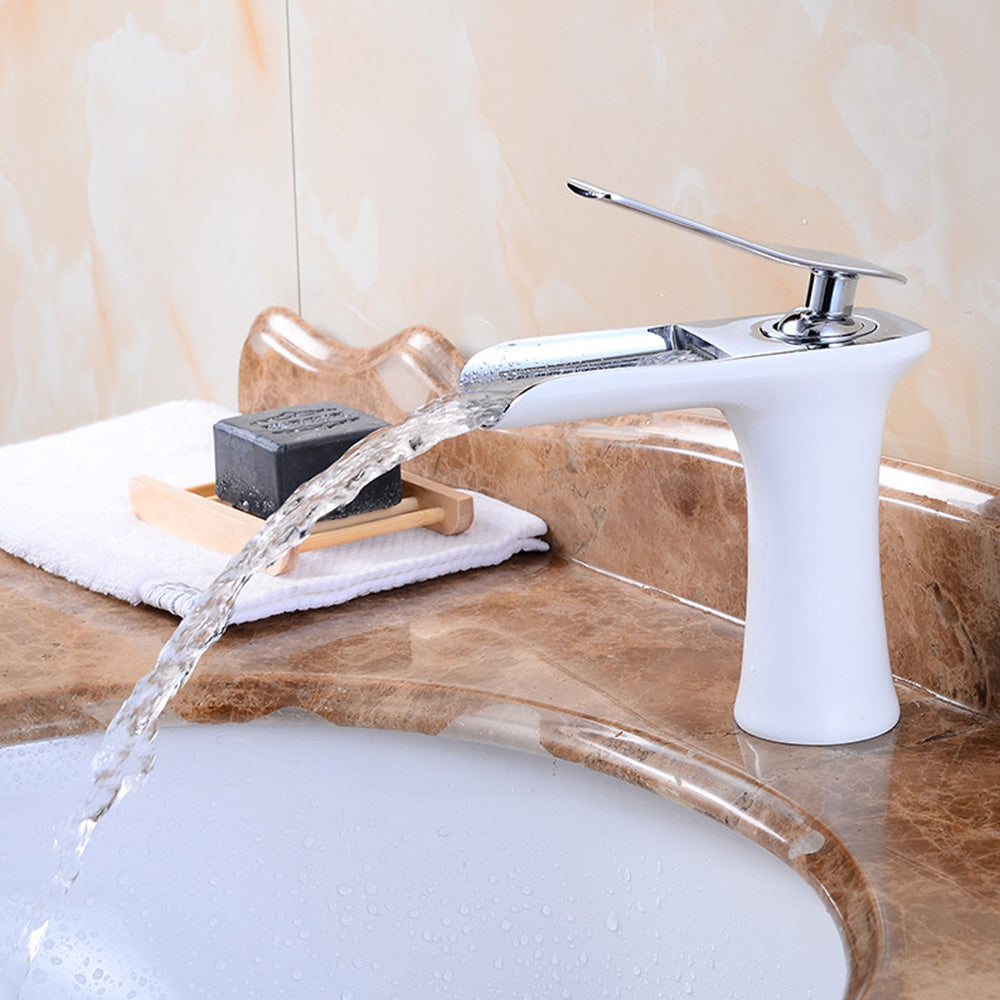 Contemporary Solid Brass Single Lever Mono Basin Mixer Tap