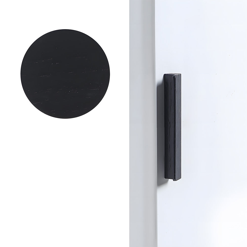 Modern Solid Wood L Shape Kitchen Cabinet Edge Pulls