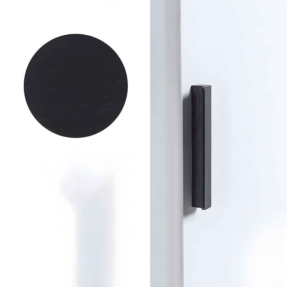 Modern Solid Wood L Shape Kitchen Cabinet Edge Pulls