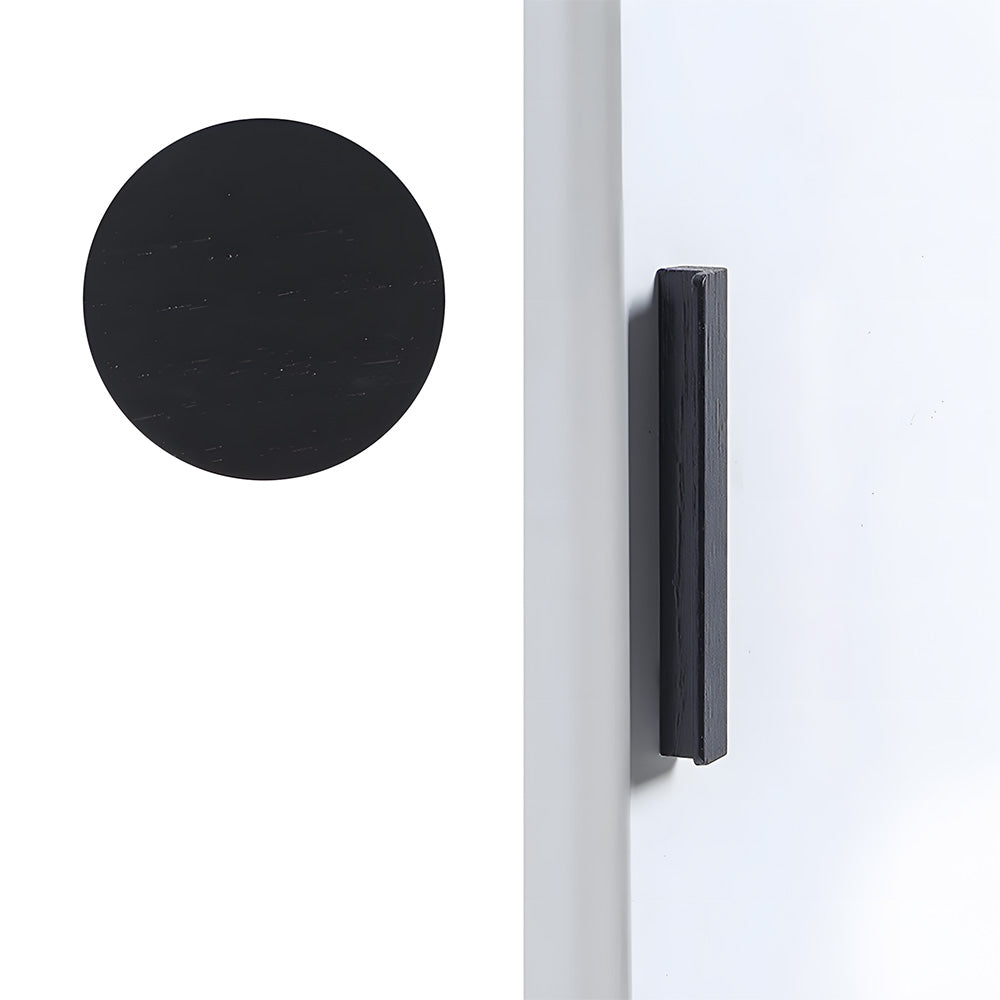 Modern Solid Wood L Shape Kitchen Cabinet Edge Pulls