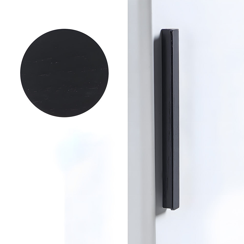 Modern Solid Wood L Shape Kitchen Cabinet Edge Pulls