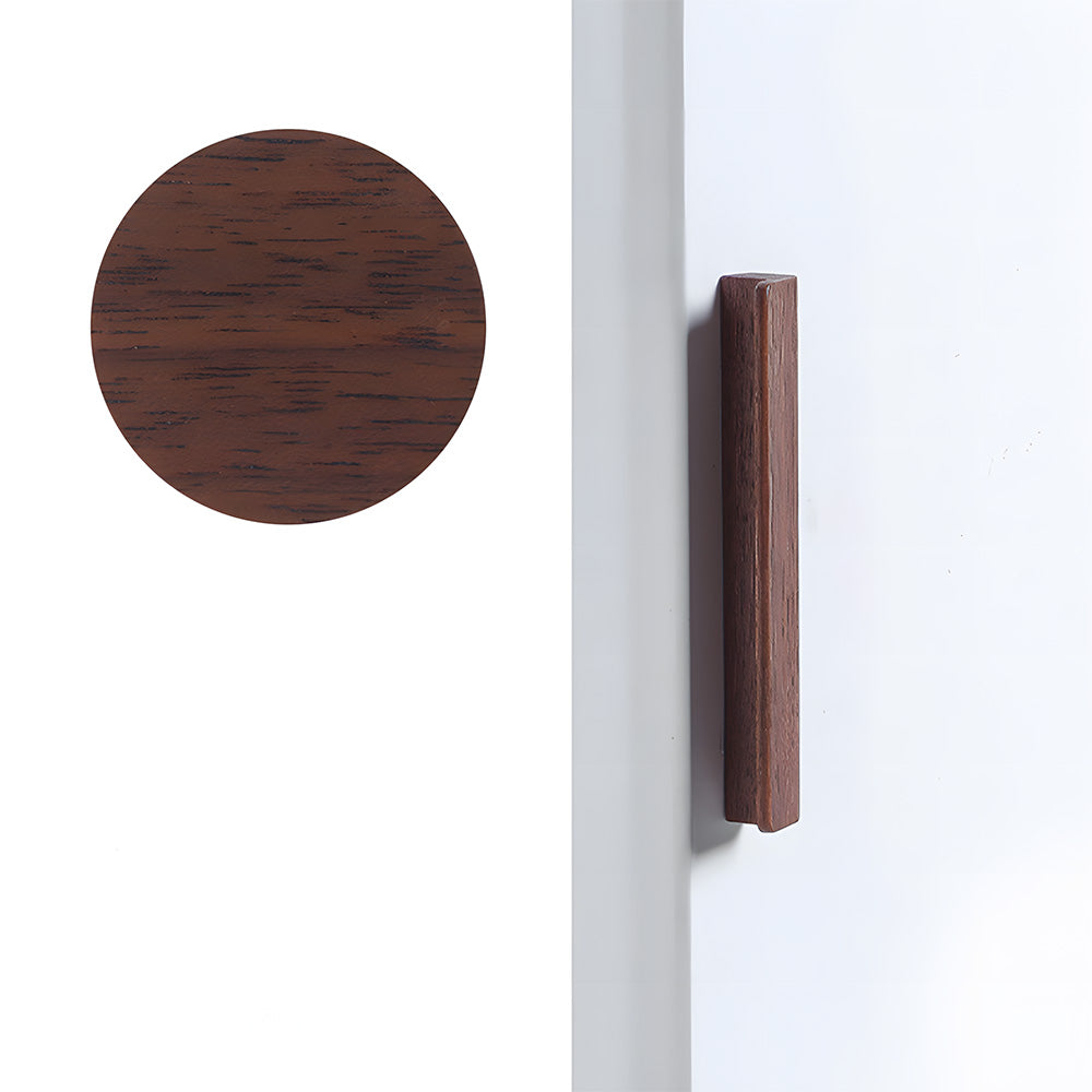 Modern Solid Wood L Shape Kitchen Cabinet Edge Pulls