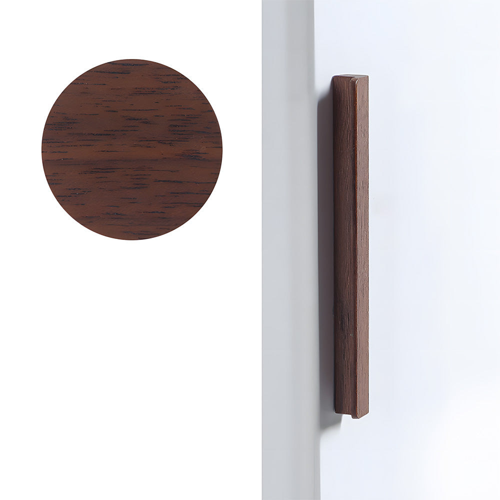Modern Solid Wood L Shape Kitchen Cabinet Edge Pulls