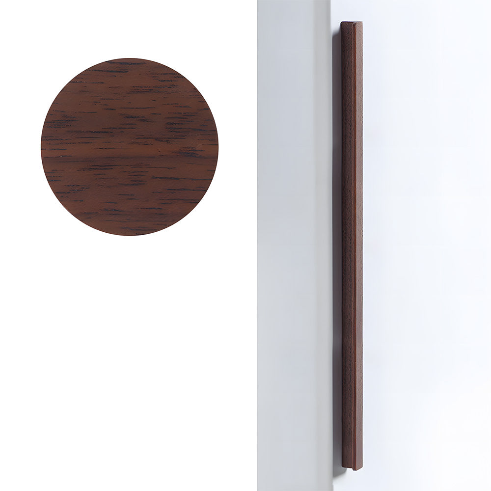 Modern Solid Wood L Shape Kitchen Cabinet Edge Pulls