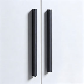 Modern Solid Wood L Shape Kitchen Cabinet Edge Pulls