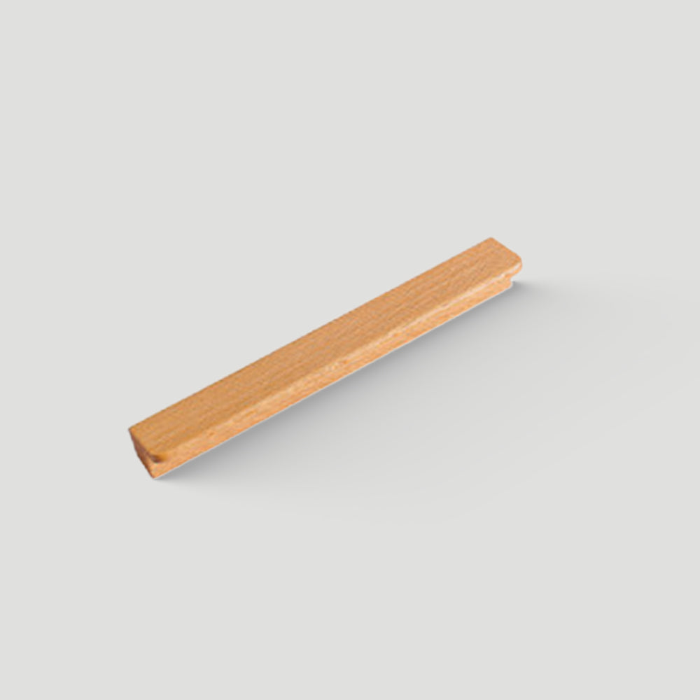Modern Solid Wood L Shape Kitchen Cabinet Edge Pulls