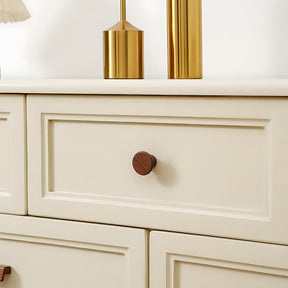 Modern Solid Wood L Shape Kitchen Cabinet Edge Pulls
