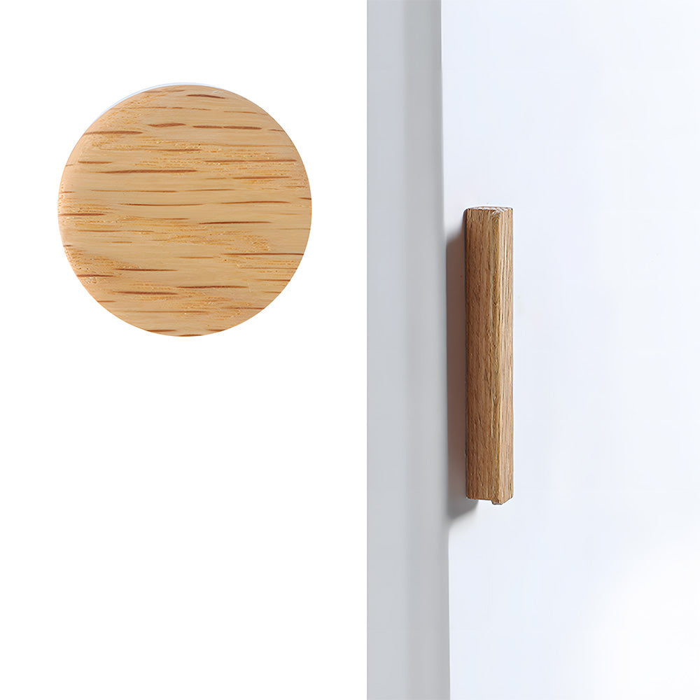 Modern Solid Wood L Shape Kitchen Cabinet Edge Pulls