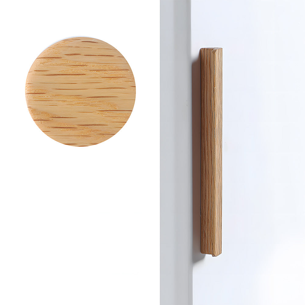 Modern Solid Wood L Shape Kitchen Cabinet Edge Pulls