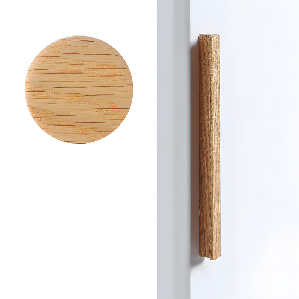 Modern Solid Wood L Shape Kitchen Cabinet Edge Pulls