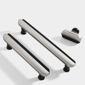 Modern Dual-Tone Curved Drawer Handles for Kitchen
