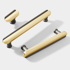 Modern Dual-Tone Curved Drawer Handles for Kitchen