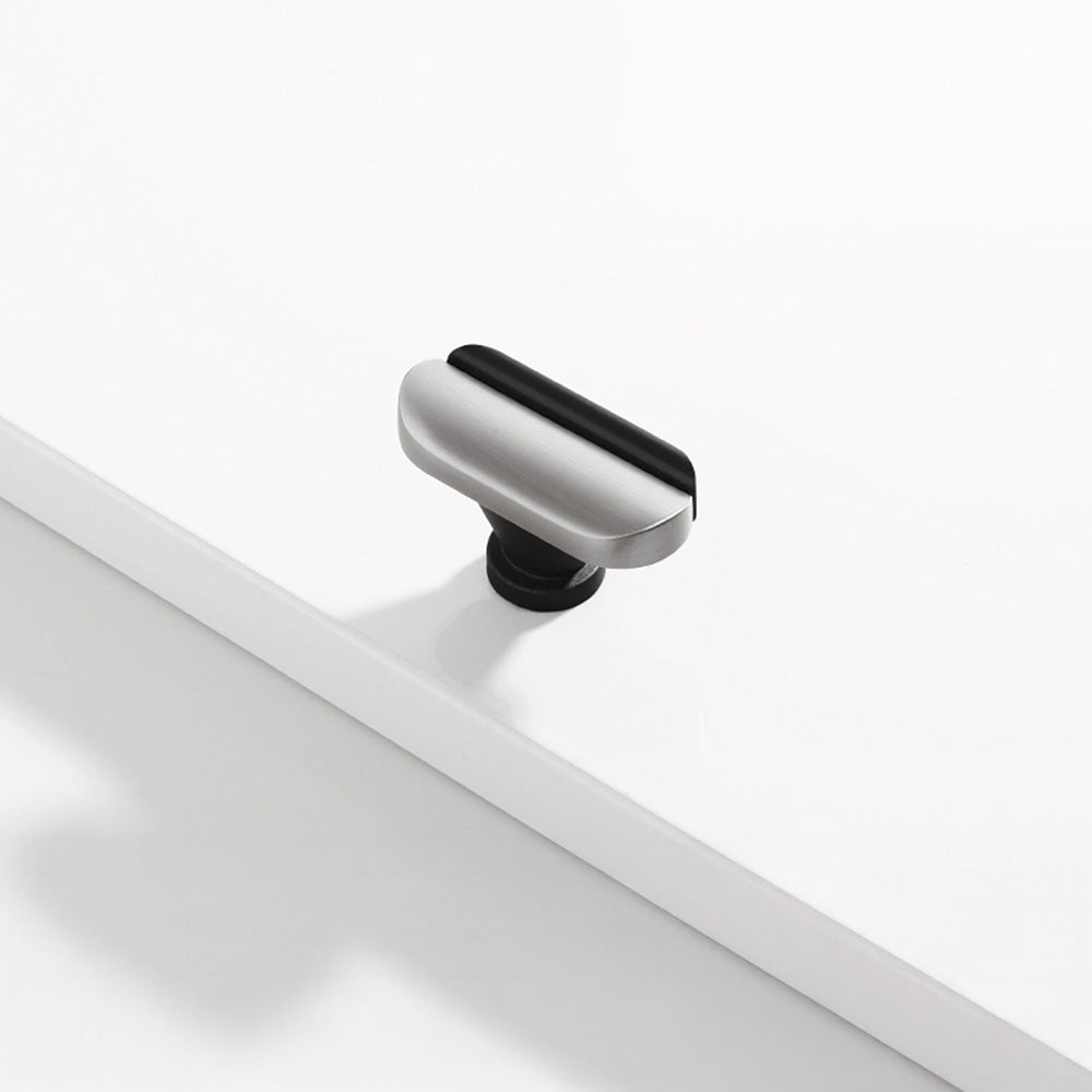 Modern Dual-Tone Curved Drawer Handles for Kitchen
