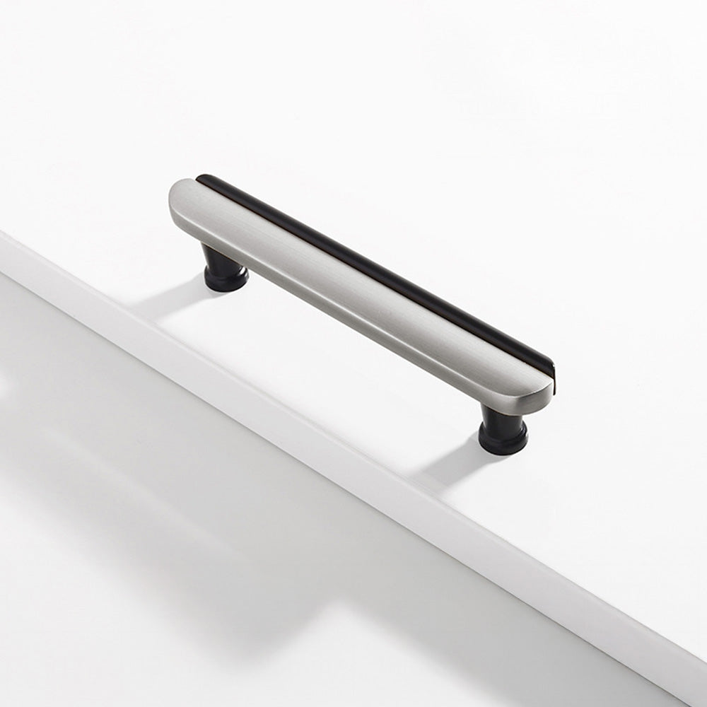 Modern Dual-Tone Curved Drawer Handles for Kitchen