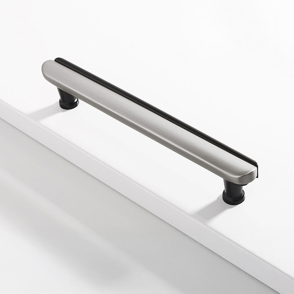 Modern Dual-Tone Curved Drawer Handles for Kitchen