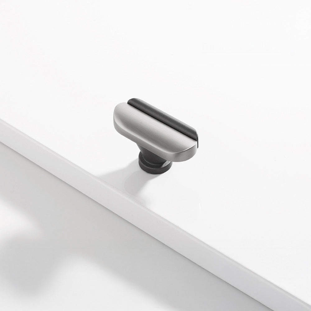 Modern Dual-Tone Curved Drawer Handles for Kitchen