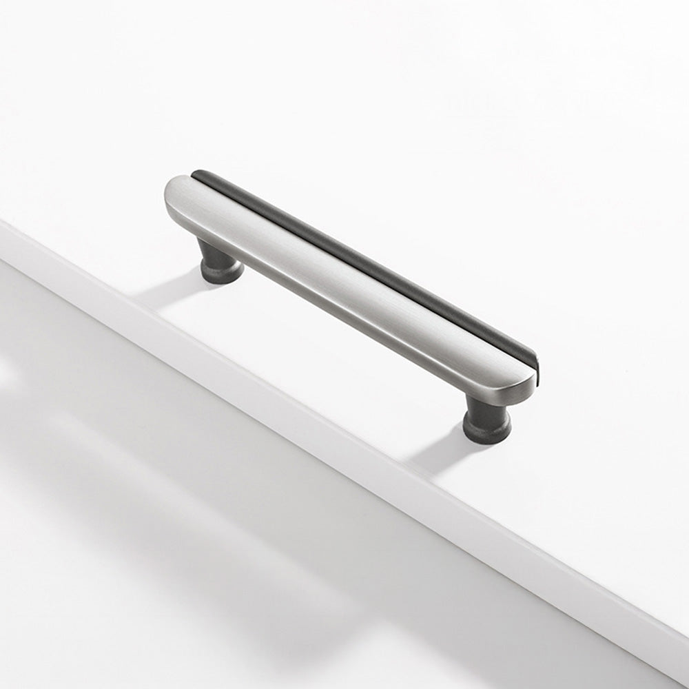 Modern Dual-Tone Curved Drawer Handles for Kitchen