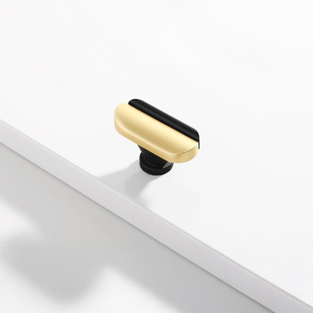 Modern Dual-Tone Curved Drawer Handles for Kitchen