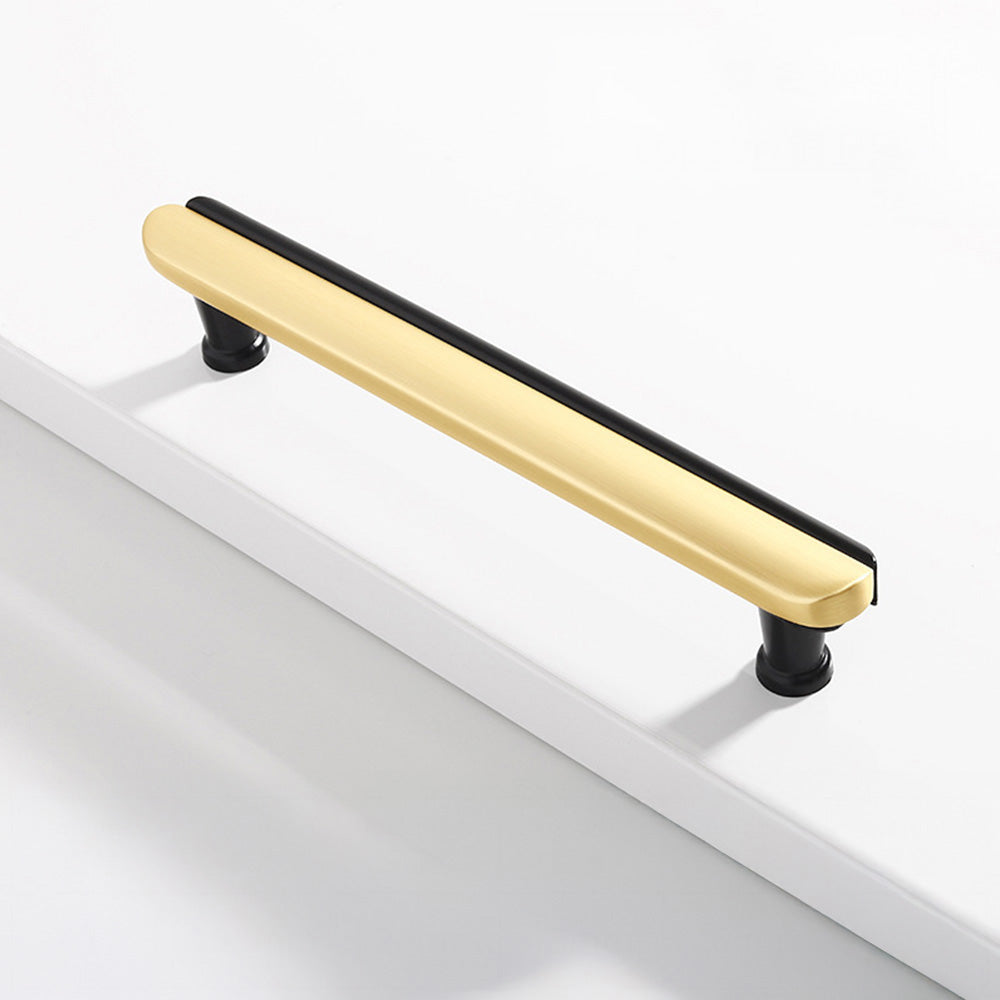 Modern Dual-Tone Curved Drawer Handles for Kitchen