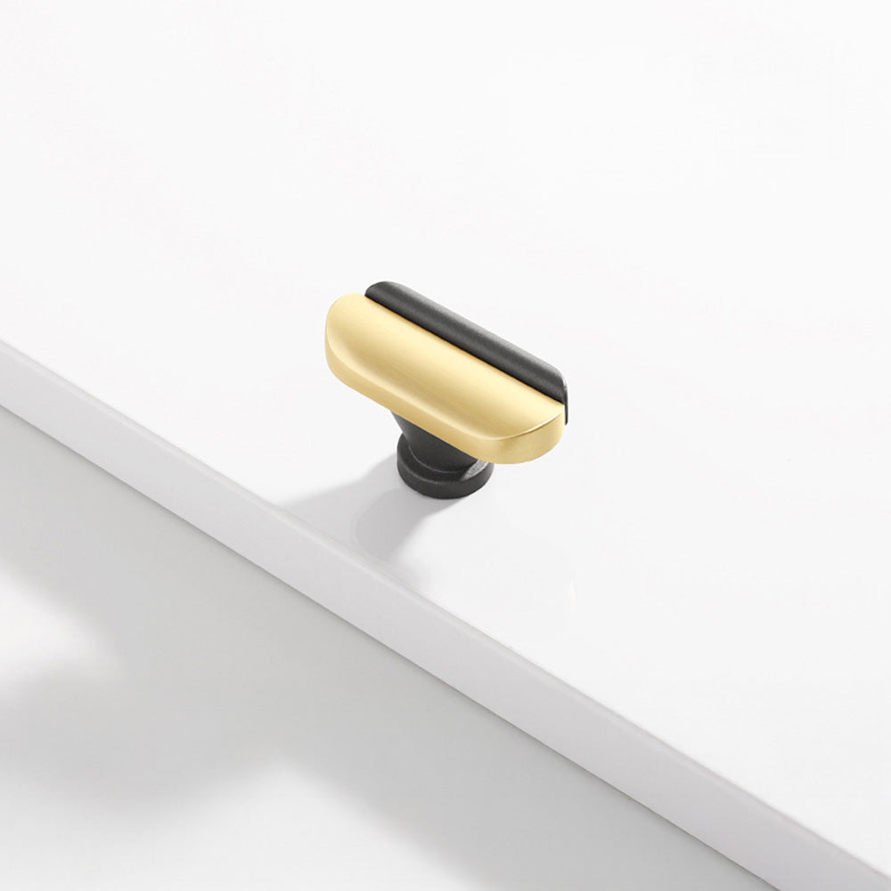 Modern Dual-Tone Curved Drawer Handles for Kitchen