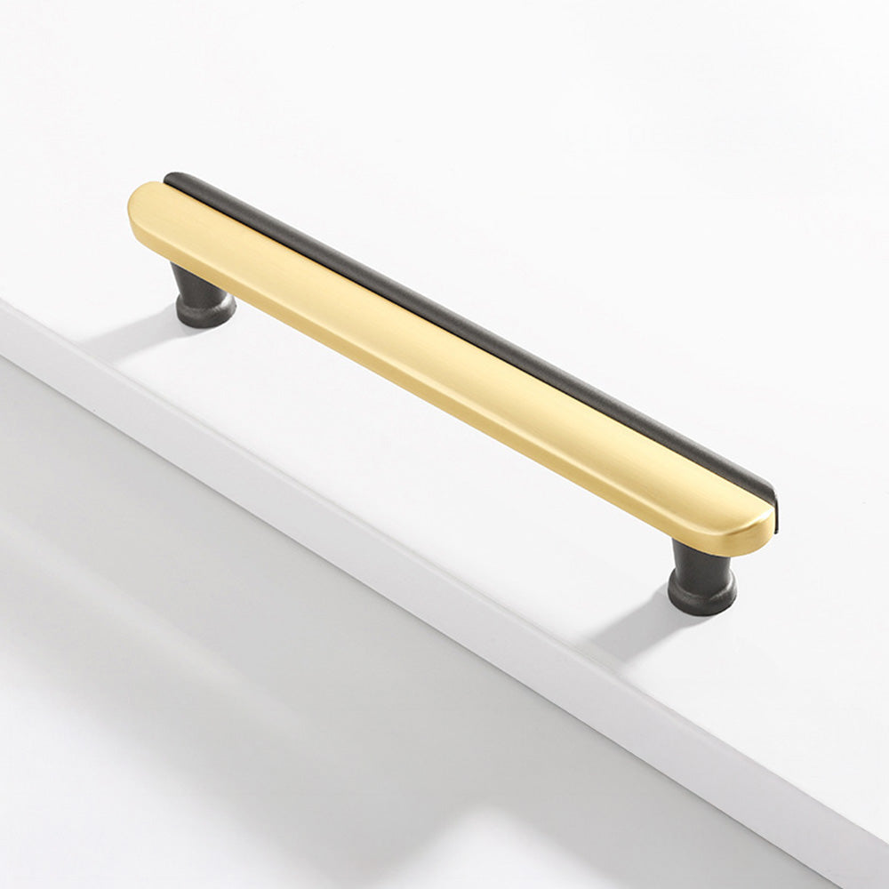 Modern Dual-Tone Curved Drawer Handles for Kitchen
