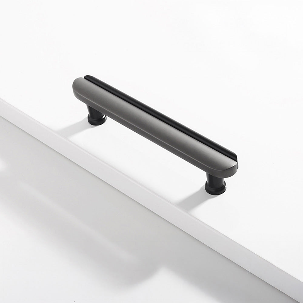 Modern Dual-Tone Curved Drawer Handles for Kitchen