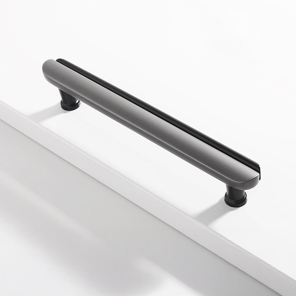 Modern Dual-Tone Curved Drawer Handles for Kitchen