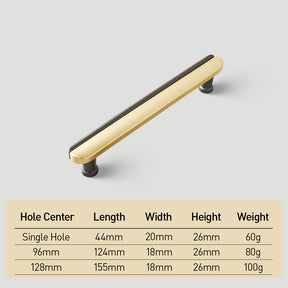 Modern Dual-Tone Curved Drawer Handles for Kitchen