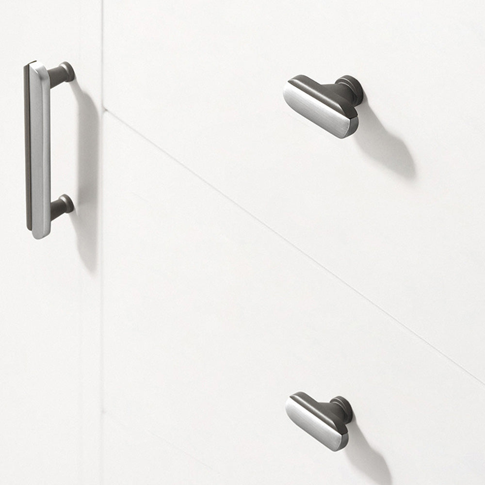 Modern Dual-Tone Curved Drawer Handles for Kitchen