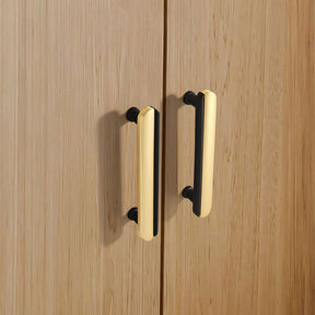 Modern Dual-Tone Curved Drawer Handles for Kitchen