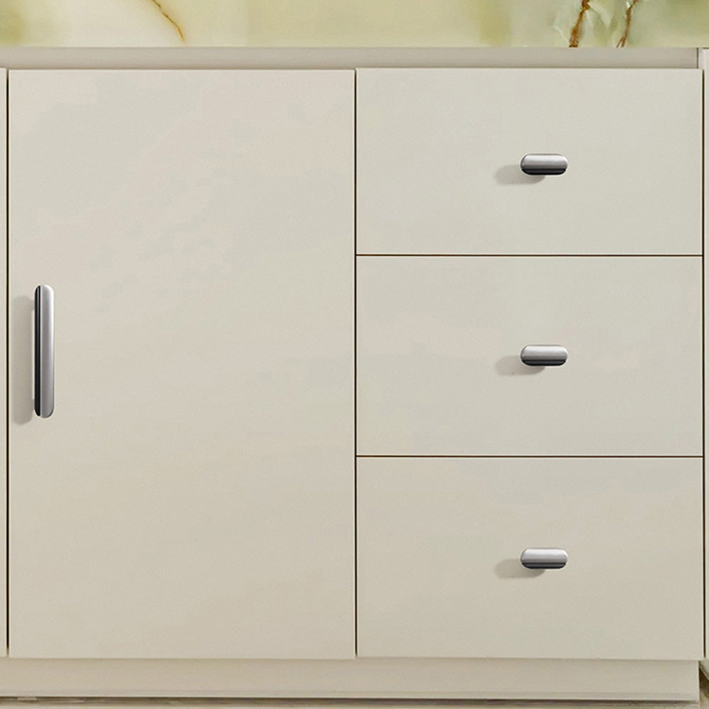 Modern Dual-Tone Curved Drawer Handles for Kitchen