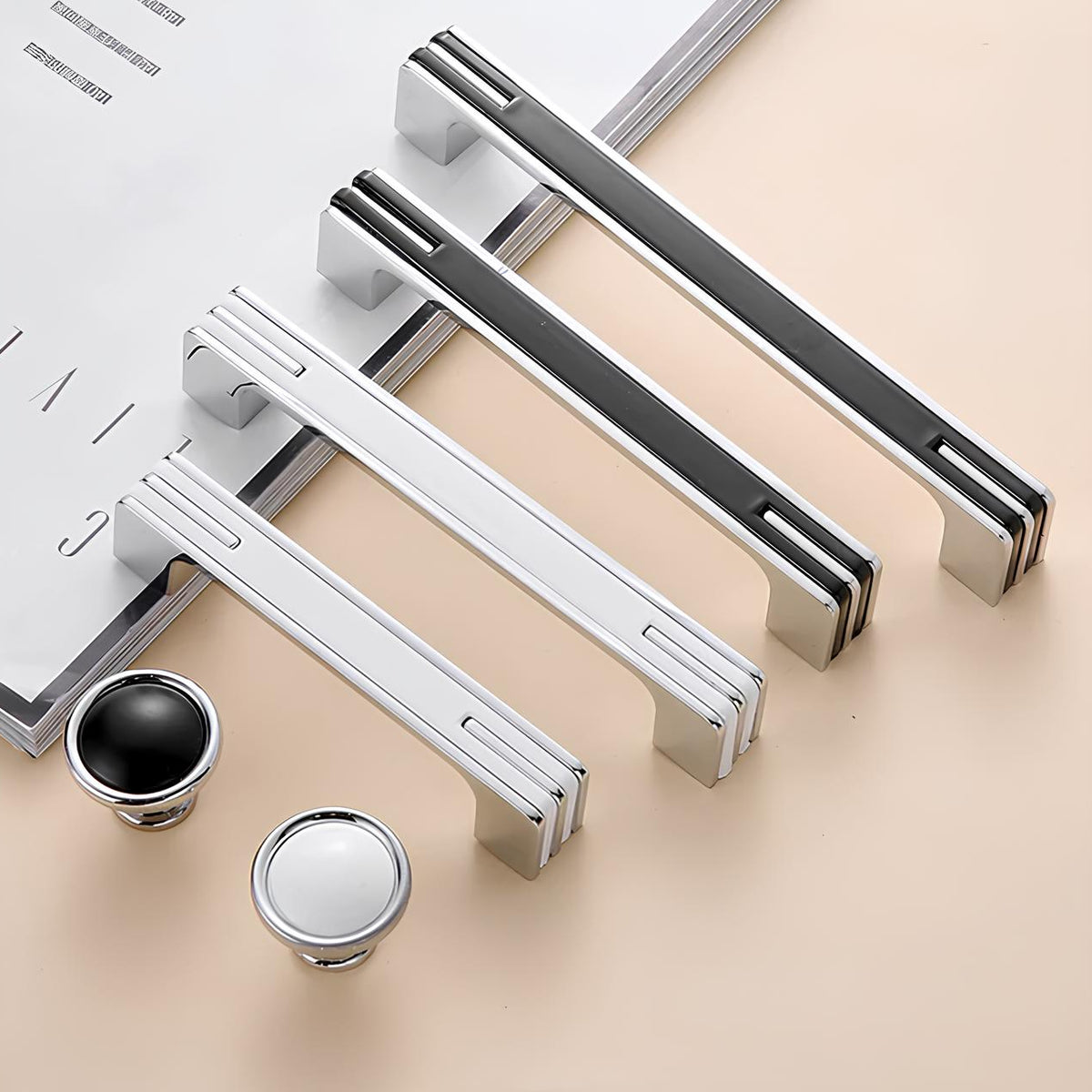 Modern Unique Chrome Kitchen Cabinet Handles