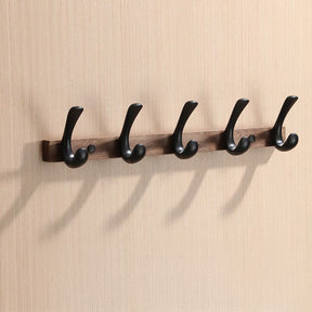 Modern Walnut Wood Wall Mounted Coat Hook
