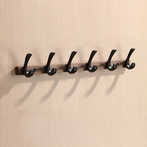 Modern Walnut Wood Wall Mounted Coat Hook