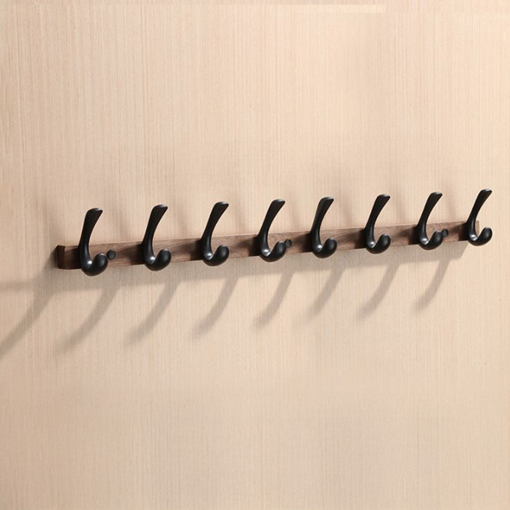 Modern Walnut Wood Wall Mounted Coat Hook