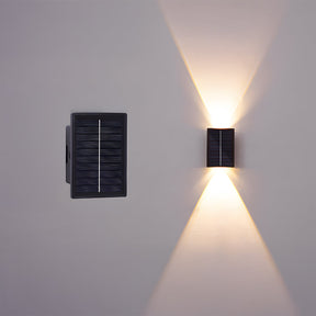 Small Outdoor Waterproof LED Wall Light with Top Bottom Beams