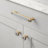 Modern Zinc Alloy Two-Tone Kitchen Cabinet Handles