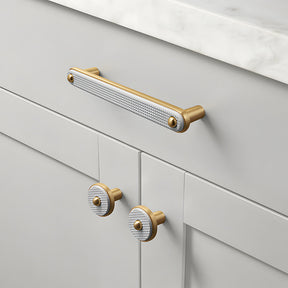 Modern Zinc Alloy Two-Tone Kitchen Cabinet Handles