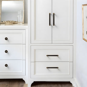 Modern Zinc Alloy Two-Tone Kitchen Cabinet Handles