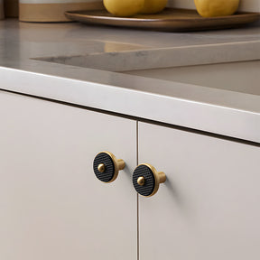 Modern Zinc Alloy Two-Tone Kitchen Cabinet Handles