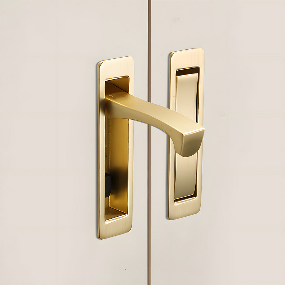 Modern Zinc Alloy Pop Out Pocket Door Edge Pull