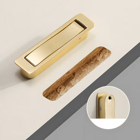 Modern Zinc Alloy Pop Out Pocket Door Edge Pull