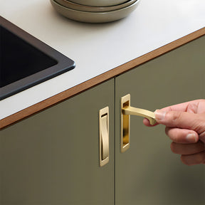 Modern Zinc Alloy Pop Out Pocket Door Edge Pull
