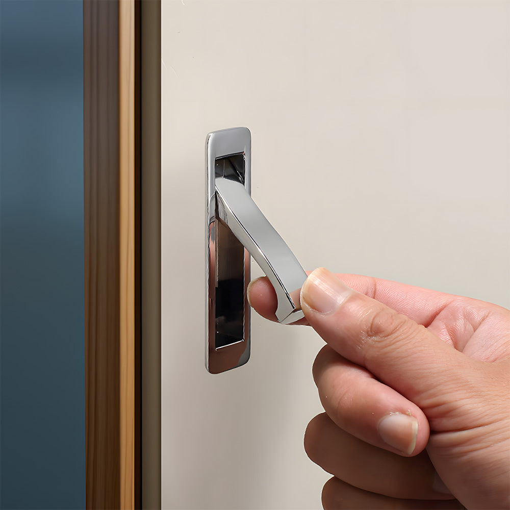 Modern Zinc Alloy Pop Out Pocket Door Edge Pull